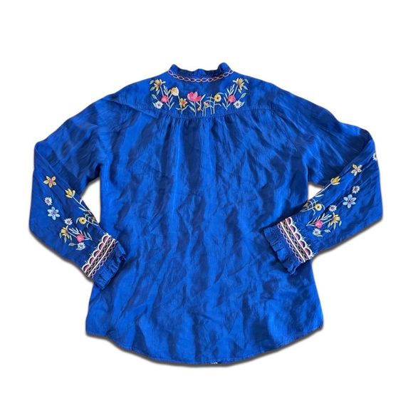 NWT Johnny Was Lolanda Embroidered Button Front Shirt - Picture 5 of 16